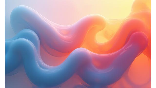 Metaphorical representation of evolving organizational culture with intertwining colors