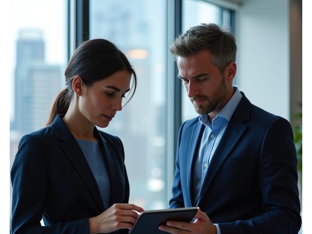 Executive discussing strategy with a coach in a modern Boston office