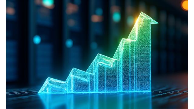 Graph showing 40% revenue growth for a tech client
